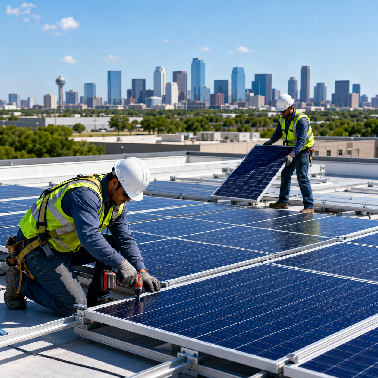 solar panel installation